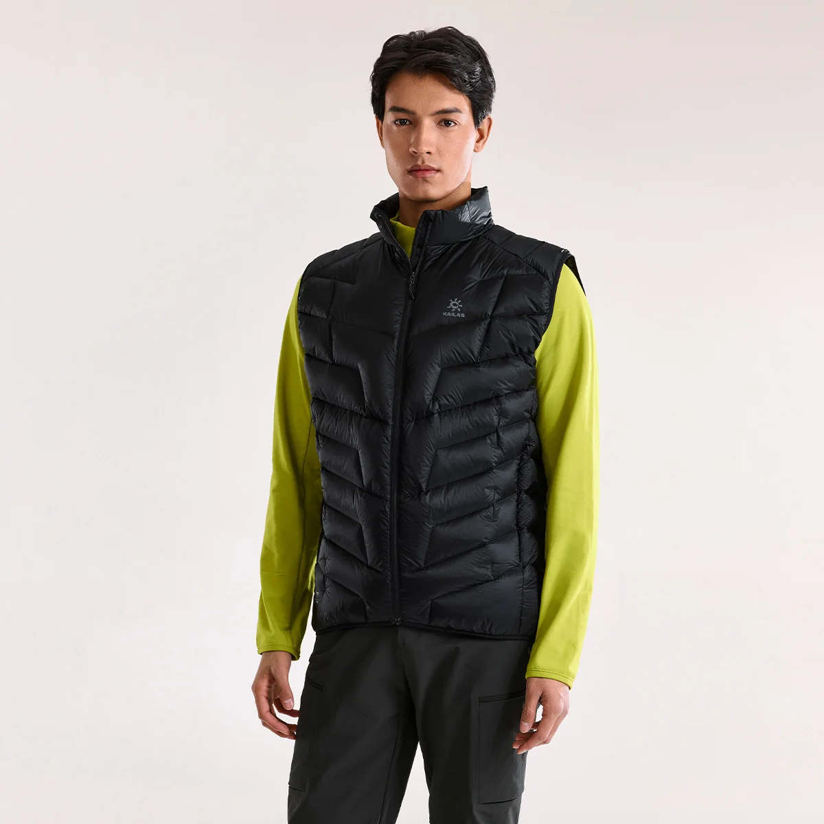 KAILAS New Men\'s GT ZREO Goose Down Vest 900FP Winter Warm Lightweight Hydrophobic Goose Down Vest For Hiking Travel KG2443119