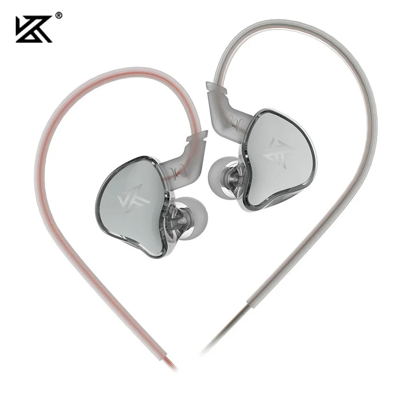 KZ EDCX Wired Earphones HIFI Stereo Bass Music Headphones In Ear Monitor Stage live Metal Earbuds Sport Noise Cancelling Headset