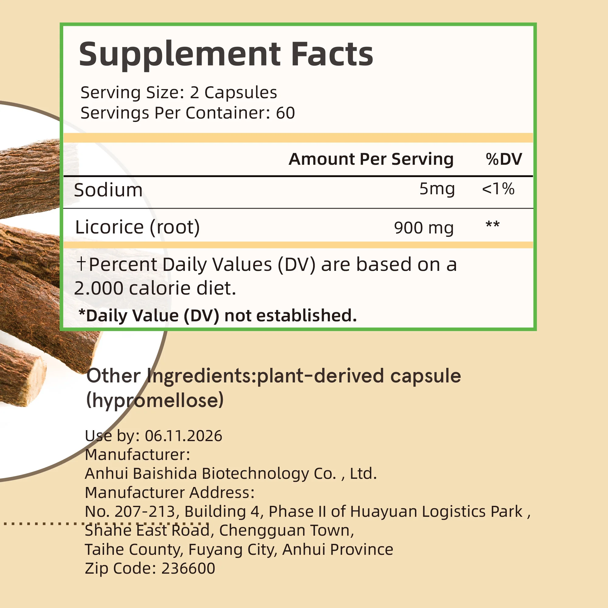 Licorice Root - High Strength Antioxidant Supplement, Supports Heart Health, Digestive Health Support - 120 Capsules