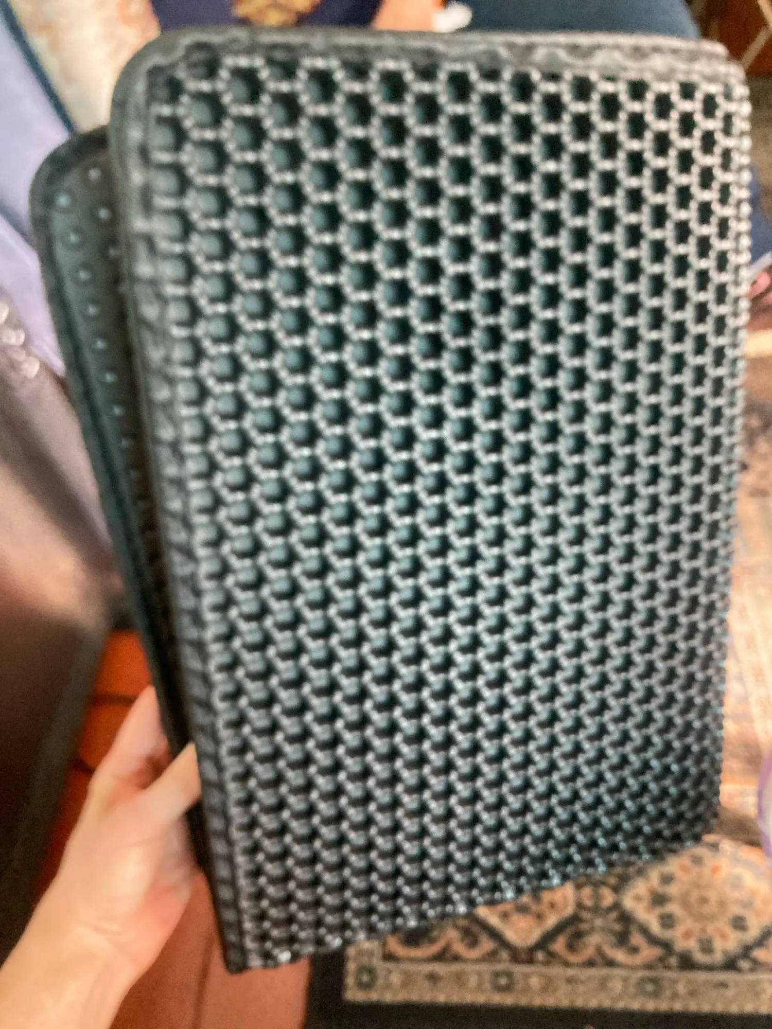 Customer review photo for Double-Layer Cat Litter Mat