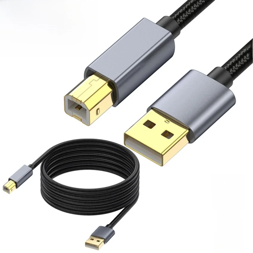 10M 5M 3M Kabel USB do drukarki USB typu B męski do męskiego USB2.0 do drukarki etykiet Canon Epson HP ZJiang Kabel USB 2.0 do drukarki — zdjęcie produktu 7