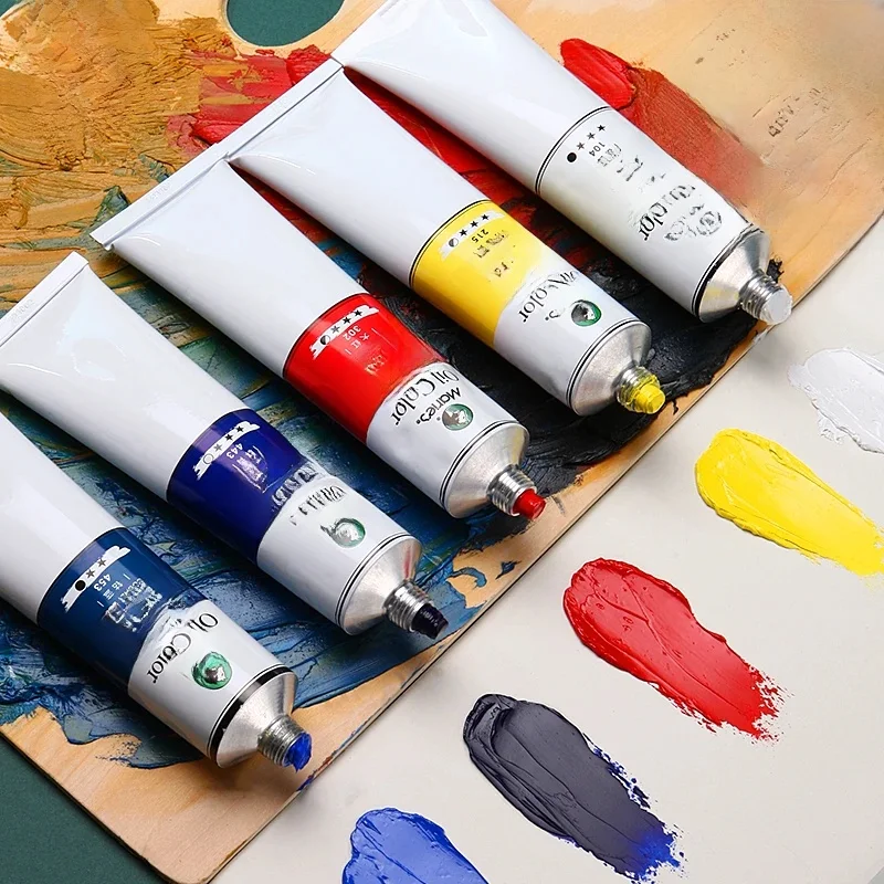 170 ml Marie's Oil Paints Premium, profesjonalne wszystkie kolory, pigmenty olejne do malowania na płótnie, artysta początkujący dla dorosłych (5,95 uncji) tuba — zdjęcie 2