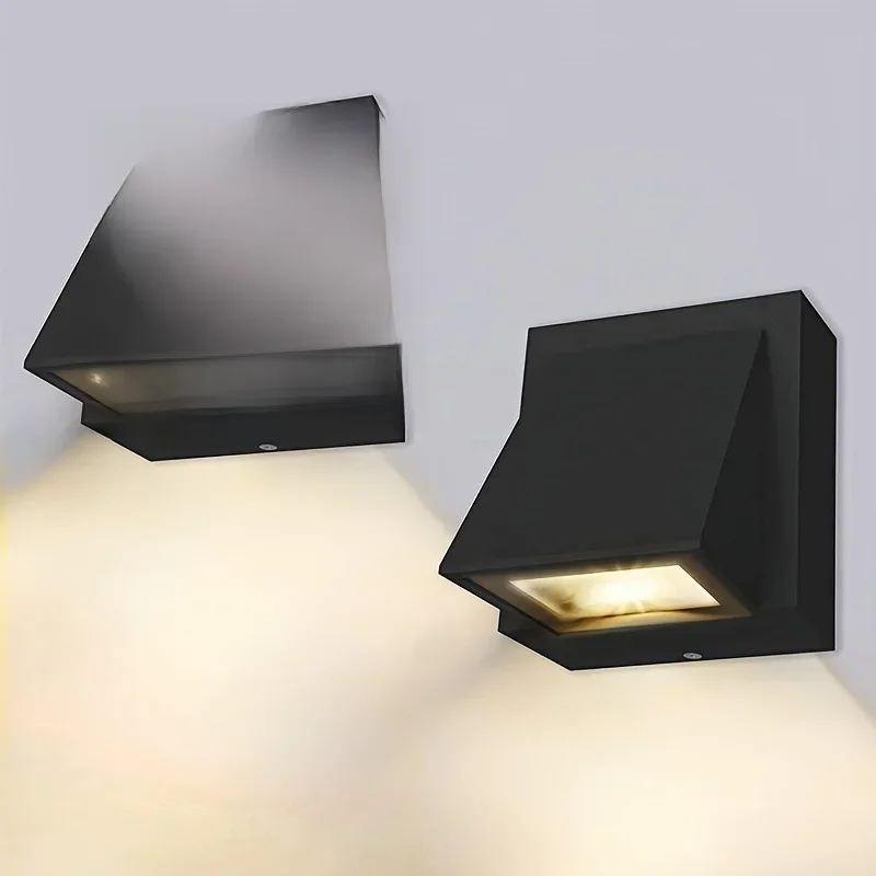 LED Aluminum Waterproof Wall Lamp, Modern Outdoor Wall Washer, 5W Wall Mount Outdoor Security Lighting Fixture