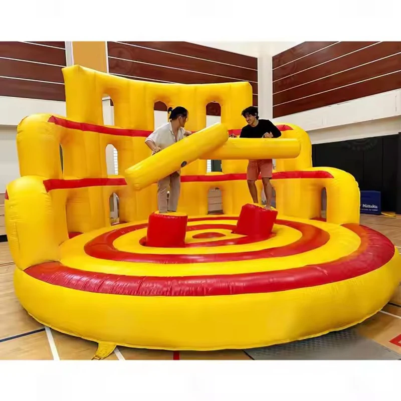 Interactive Inflatable  Balancing Games Colosseum Warrior Carnival Gladiator Game Inflatable Jousting Arena  Activity Event Rent