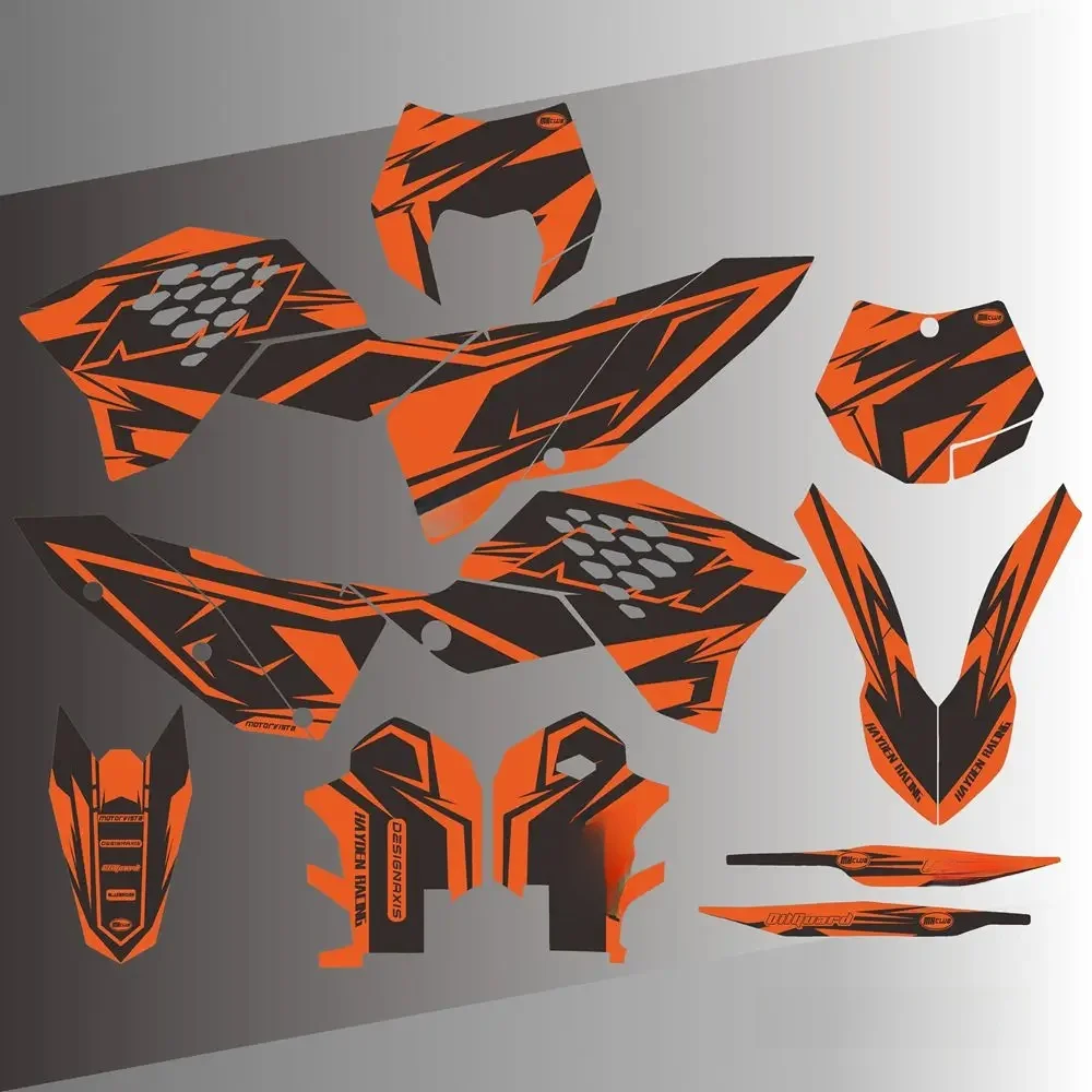 Dla KTM SX SXF 2007 2008 2009 2010 EXC EXCF 125 250 300 450 2008 2009 2010 2011 Naklejki graficzne Naklejki motocyklowe Tło — 2