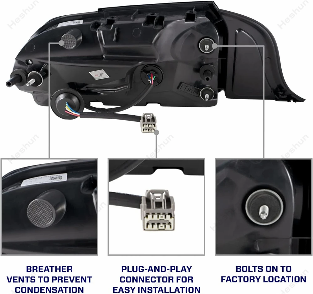 Zespół światła tylne samochodu do Ford Mustang GT Shelby GT500 2015-2022 DRL tylne światło zmodyfikowane tylne lampy pełna dioda LED dynamiczne tylne światło