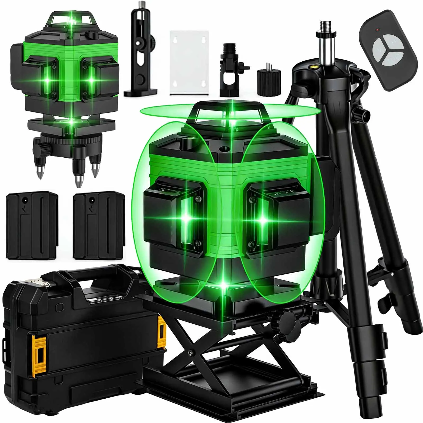 16 linee 4D livello laser professionale linea verde autolivellante 360 strumenti di costruzione livello laser a potenza orizzontale e verticale