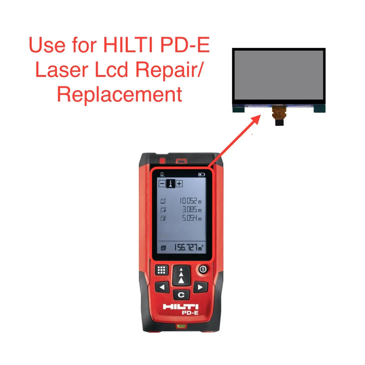 新しいオリジナルスクリーン-oled-液晶ディスプレイ-hilti-pd-e-レーザー交換と修理