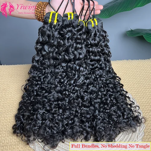 Imagen 2 del producto Extensiones de cabello humano 100% rizado birmano de grado 15A, extensiones de cabello virgen rizado vietnamita sin procesar para mujeres