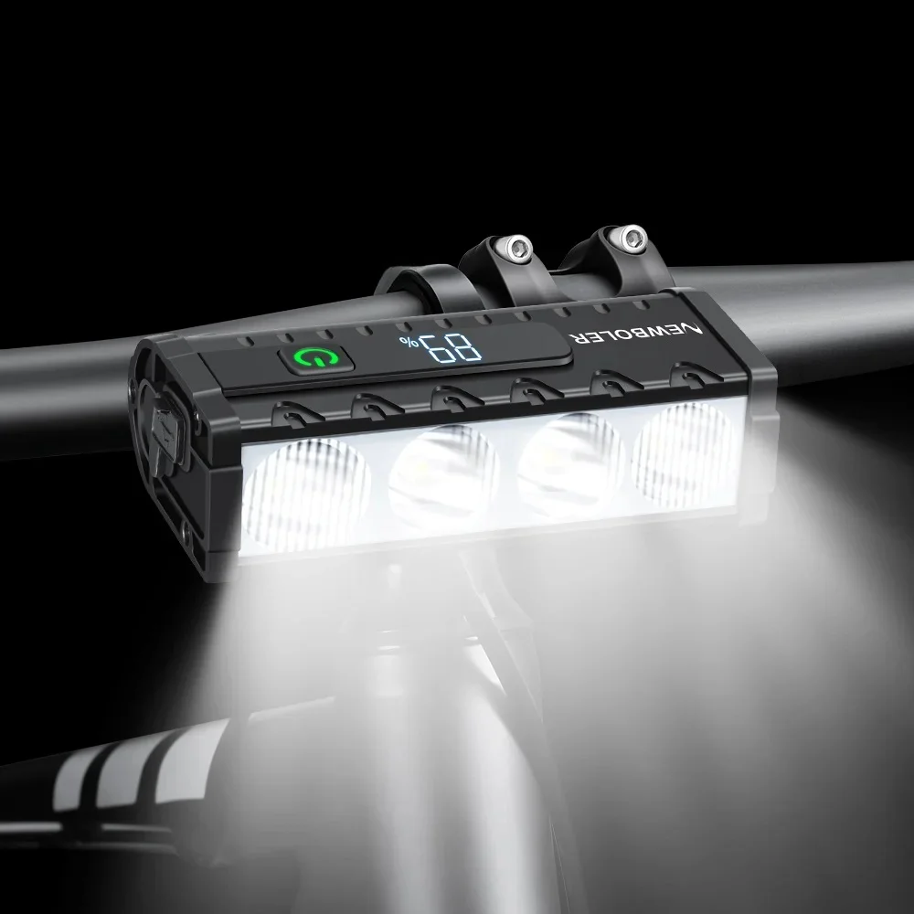 AliExpress NEWBOLER Bicycle Light Front 4000Lumen Bike Light 2000mAh Waterproof Flashlight USB Charging MTB Road Cycling Lamp Accessories