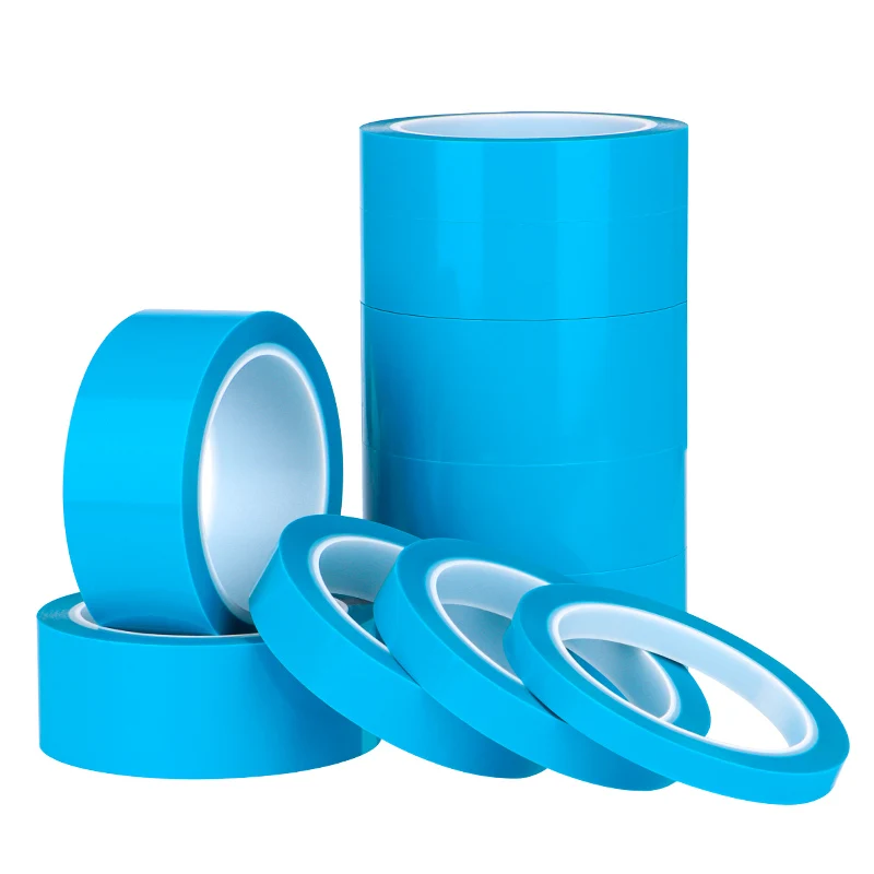 50M/Roll PET Blue Fixed Refrigerator Tape Traceless Air Conditioner Fax Machine Printer Parts Fixed Installation Adhesive Tape