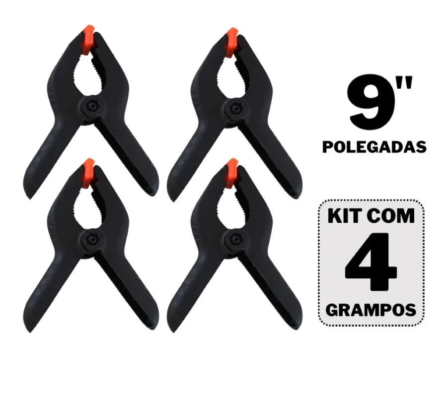 Kit 04 Grampo Sargento Marceneiro 9