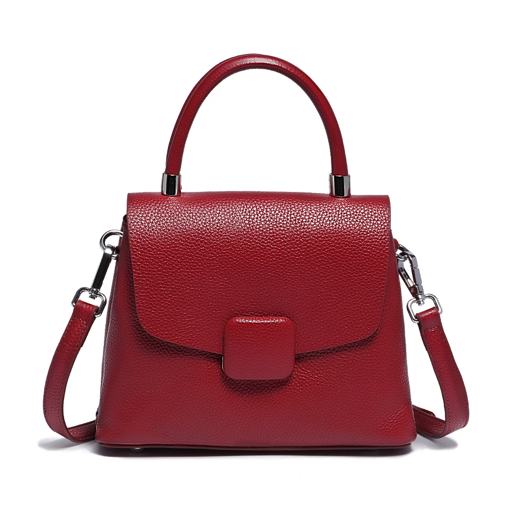 Torebki damskie Zency, proste skórzane torby typu tote, designerskie torby kwadratowe z zapięciem na zatrzask, torby crossbody z górnym uchwytem, torby shopper, torby dojazdowe, torby listonoszki. — zdjęcie 2