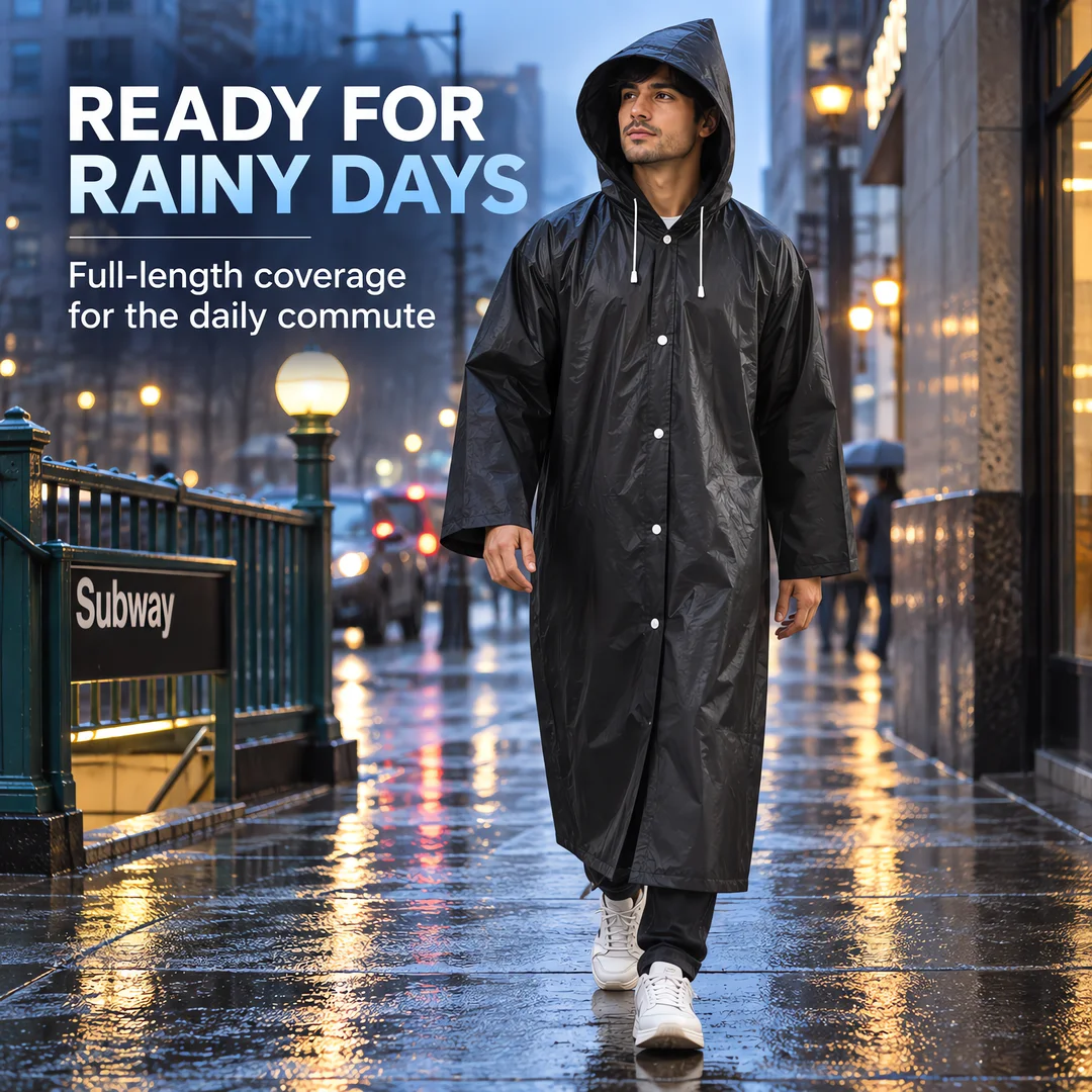 Adult lightweight Reusable Raincoat, 2-Piece Emergency Raincoat for Men and Women, with Hat and Drawstring 9 A1103b14e434a4de7bf3ca014f2657924i