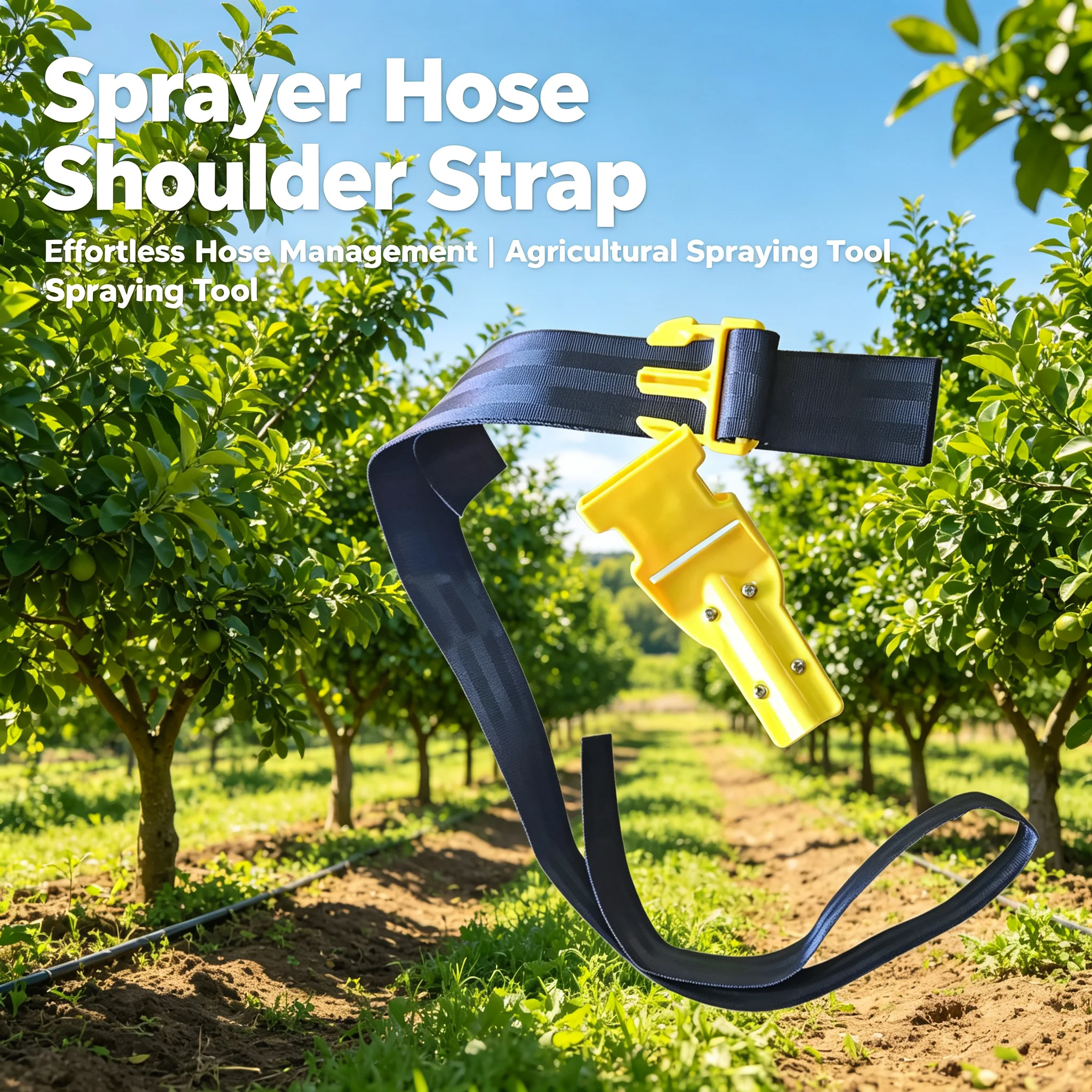 High Pressure Water Pipe Shoulder Strap Lightweight Thickened Nylon Practical Adjustable for Farming Lawn Supplies