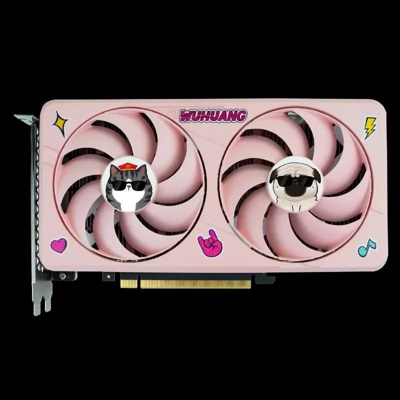 2024 USED GeForce RTX 4060 8GB GDDR6 128Bit PCI-E 4.0 Brand New Pink Gaming Video Card Graphics Card HDMI-compatible DP For PC