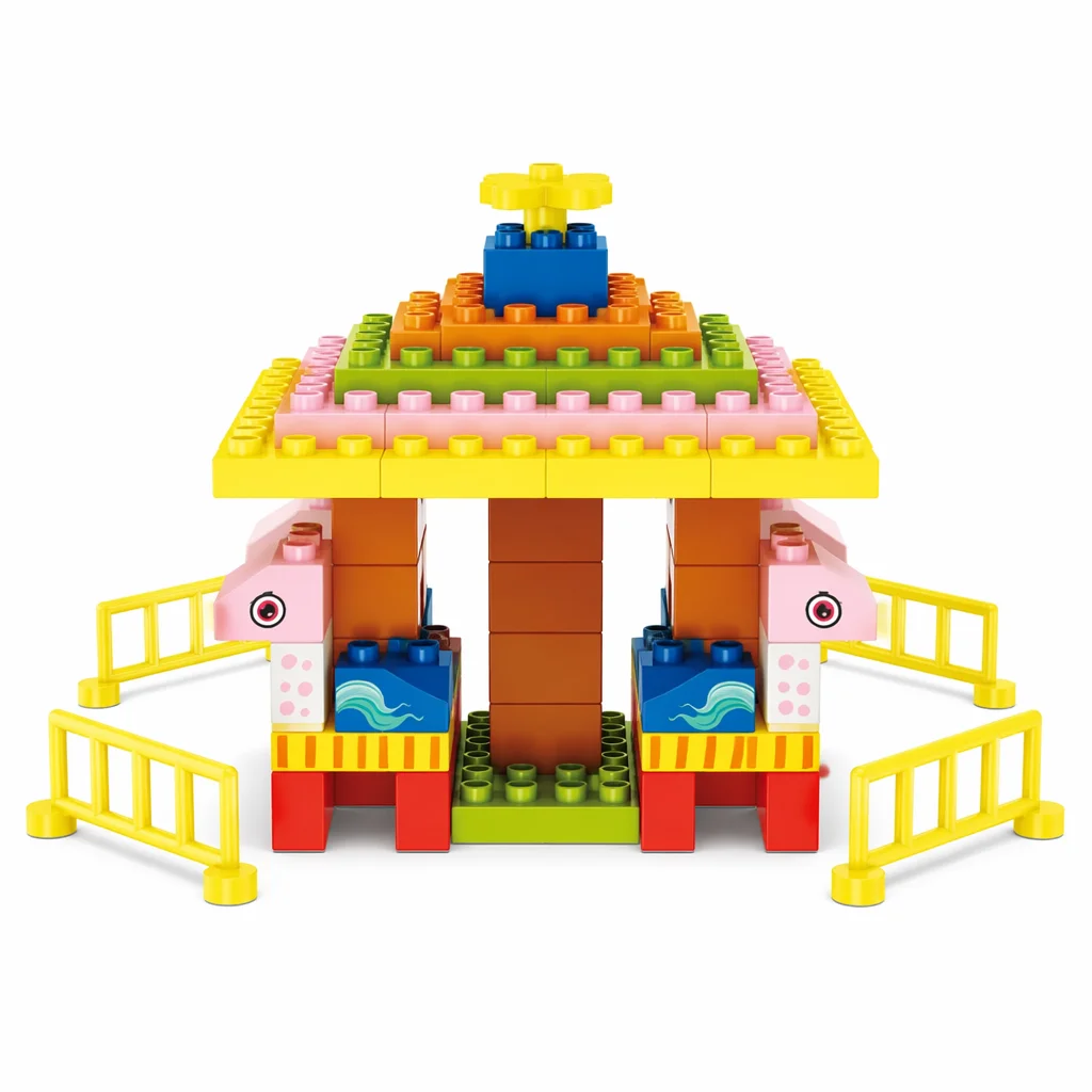 Grote stadsbouwstenenset - DIY architectuurstenen - Creatief educatief speelgoed voor kinderen