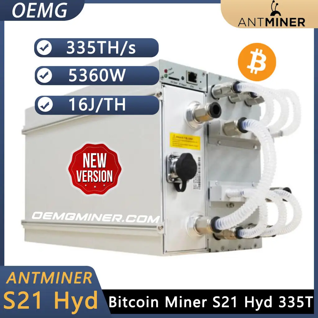 SH PROMO BUY 2 GET 1 FREE New Bitmain Antminer S21 Pro Hyd 335Th/s 5360W Asic Bitcoin BTC Miner Mining