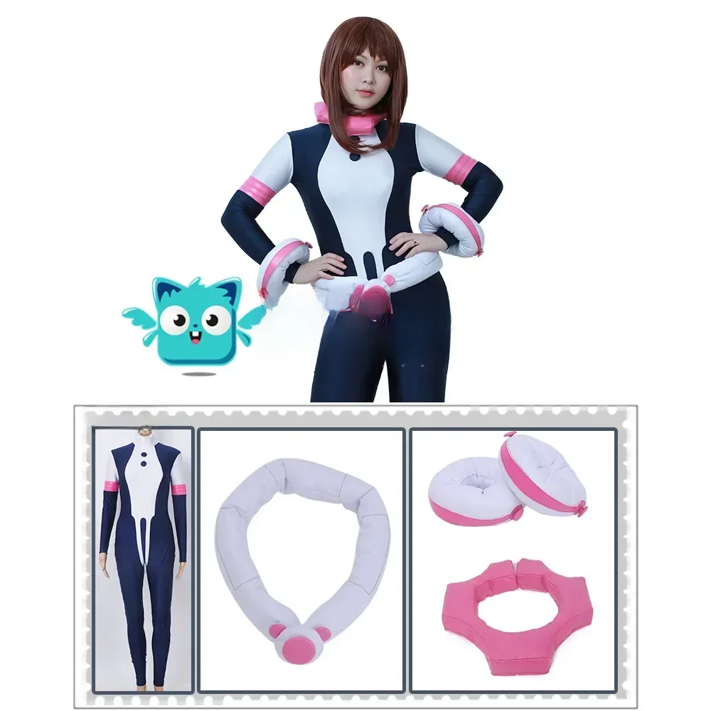 Miccostumes 24-Stunden-Versand Anime-Helden-Cosplay-Kostüm für Damen mit Taillenstück und Halsschmuck