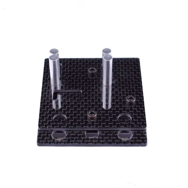 Black carbon fiber Mr Grippy soldering jig with rubber anti-slip  base for XT60 T PLUG banana plug