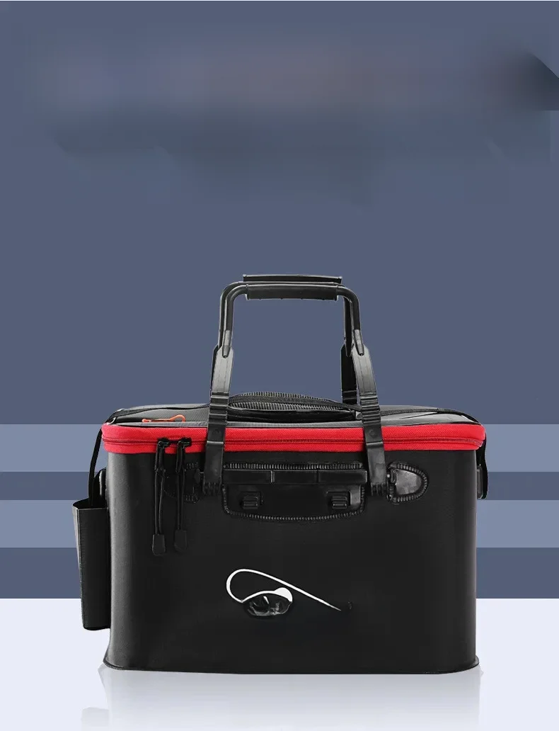 Seau à poisson vivant pliant EVA épaissi seau à poisson portable réservoir d'eau équipement de pêche boîte à poisson vivant accessoires de pêche en plein air