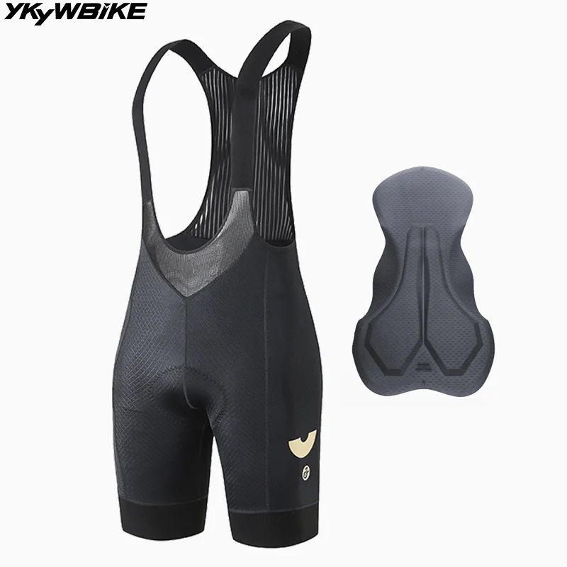 

YKYWBIKE Men Cycling Bib Short 3 Pockets Summer Road Bike Short Pants MTB Bicycle Bibs Shorts Pro Team Belgium Pad
