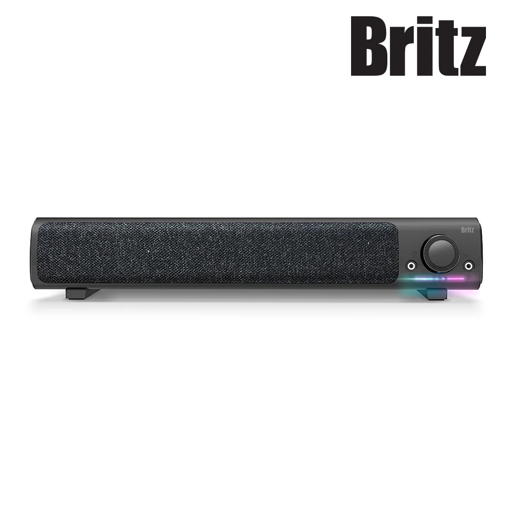 Britz BZ-SL9 (Black) Speaker Soundbar Computer Desktop PC Monitor For Gaming store PC room Wed USB