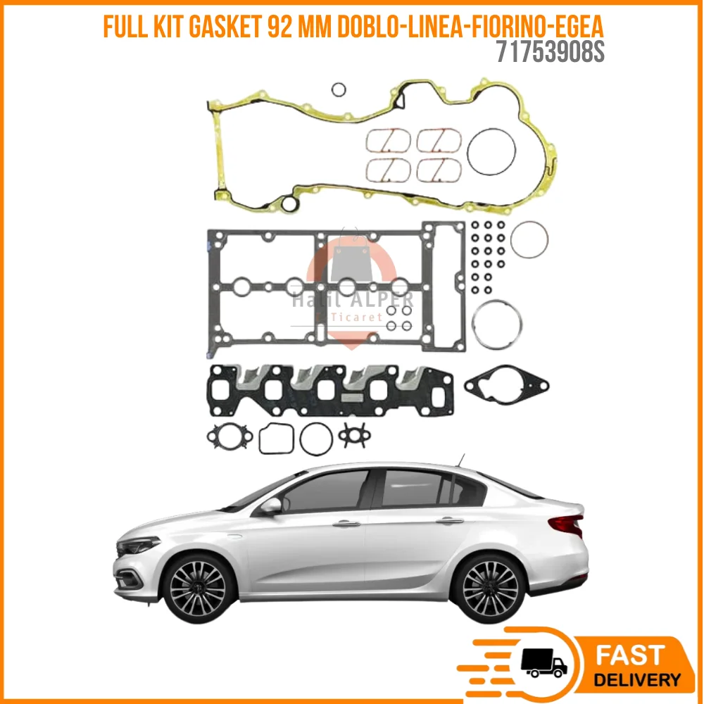 

FOR FULL KIT GASKET 92 mm DOBLO-LINEA-FIORINO-EGEA 1.3 MTJ (WITH SEAL + VALVE RUBBER) EXCEPT SKC EURO 5 OEM 71753908S SUPER QUAL