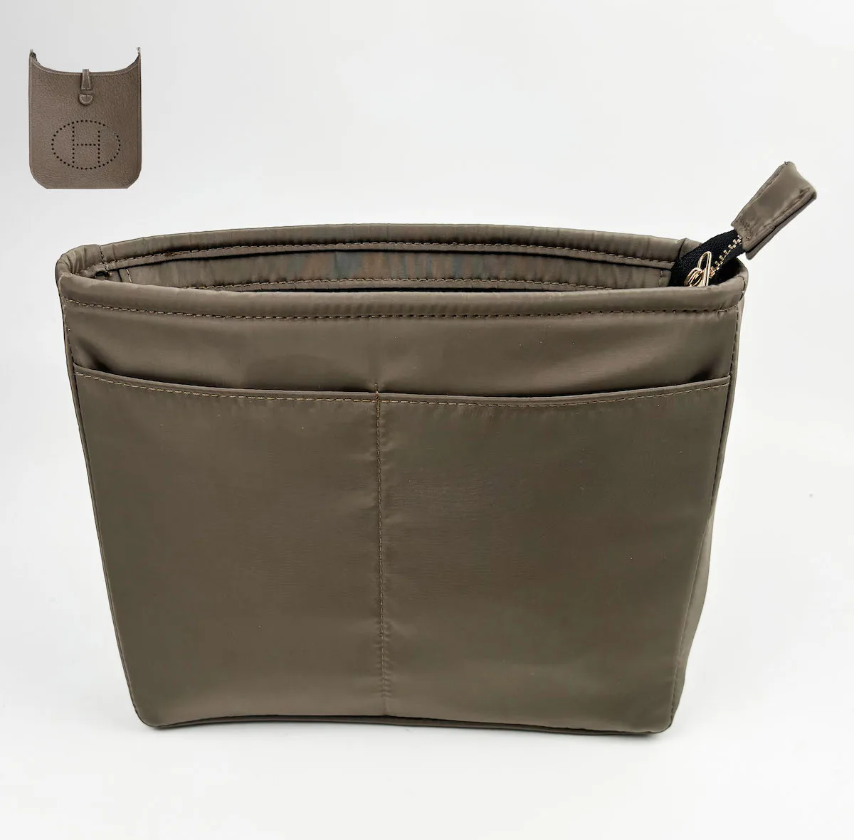 For Evelyne 16 29 33 insert Bags Organizer Makeup Handbag Organize Inner Purse Portable base shaper Premium nylon (Handmade)