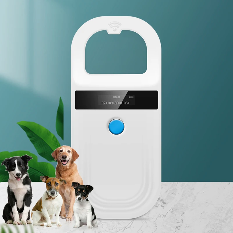 134.2KHz RFID Animal Identificacion Pet Reader EMID FDX-B ISO11784 11785 Microchip Scanner Reader for Cat Dog