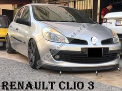 For Renault Clio 3 Front Bumper Attachment Lip 2001-2013  Black Splitter Diffuser Universal Spoiler Bumper Mud Flaps Sport