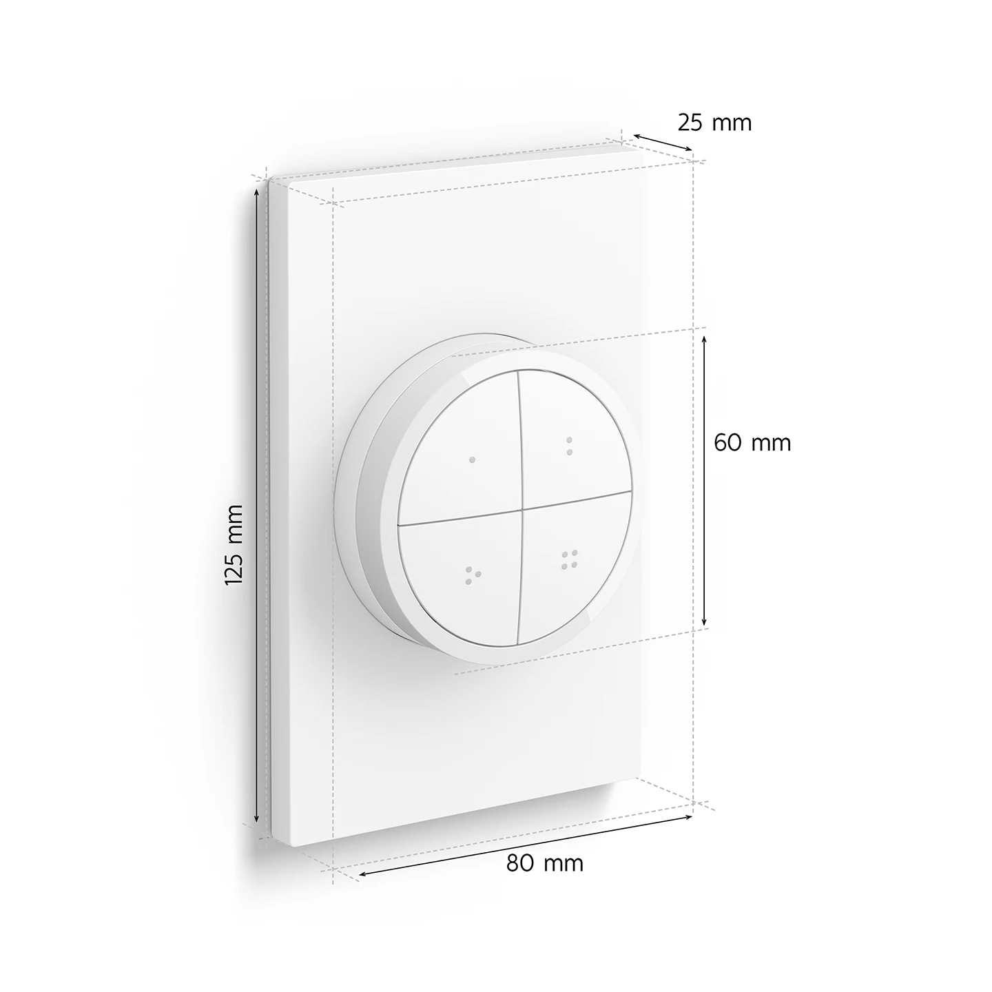 Philips Hugh Tab dial switch easy installation dimming light control