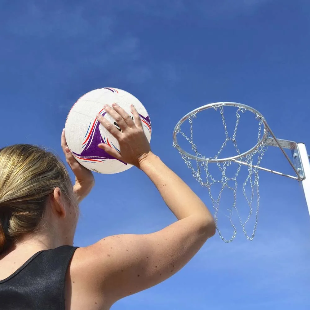 كرة شبكية مطاطية متينة من PSYCHE مقاس 5، كرة تدريب داخلية وخارجية لممارسة الفريق، لعب كرة السلة الترفيهي دون عائق