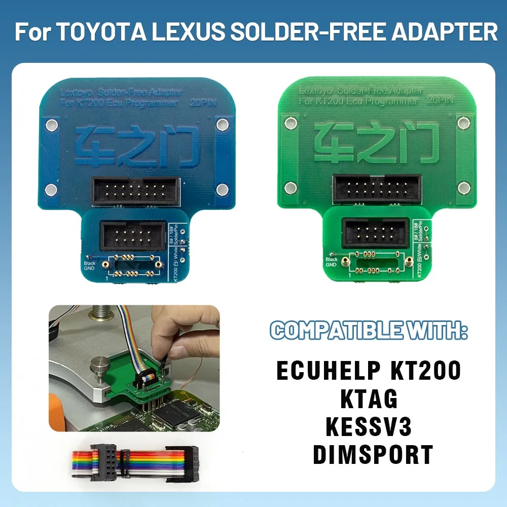 BDM JTAG Solder-Free Adapter for Toyota Lexus for ECUHELP KT200 ECU Programmer Tool KTAG KESSV3 DIMSPORT