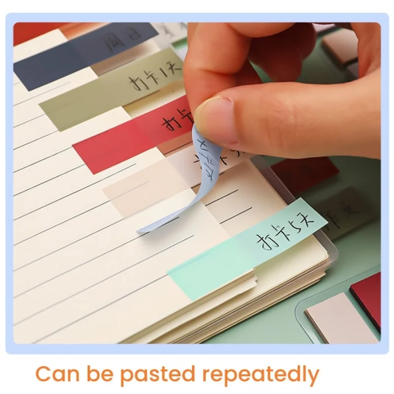 100 sheets Repositionable Offices Accessories Folder Sticky Notes 5 Color A Set Index Stickers Stationery Journaling Supplies