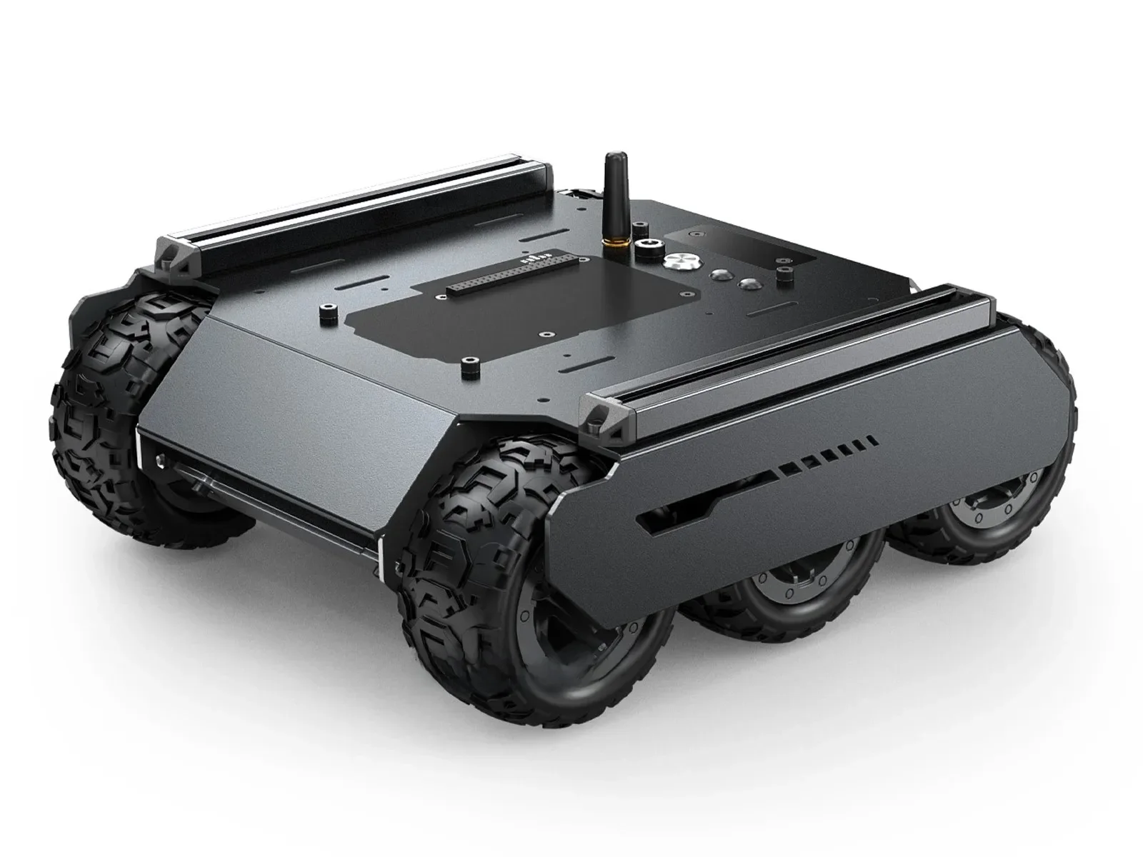 Mobilny robot samochodowy 6WD Elastyczny i rozszerzalny terenowy UGV 6x4 z szynami przedłużającymi i programowalnym zbiornikiem RC ESP32 Slave Computer — zdjęcie 2