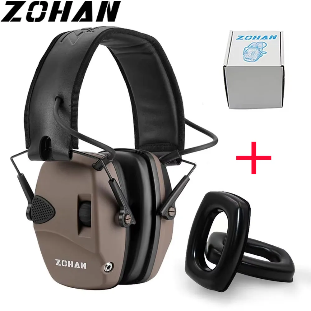 ZOHAN Hunting and shooting tactical headsets Foldable Anti-Noise Head Earmuffs Ear Protector Electronic shooting headsets