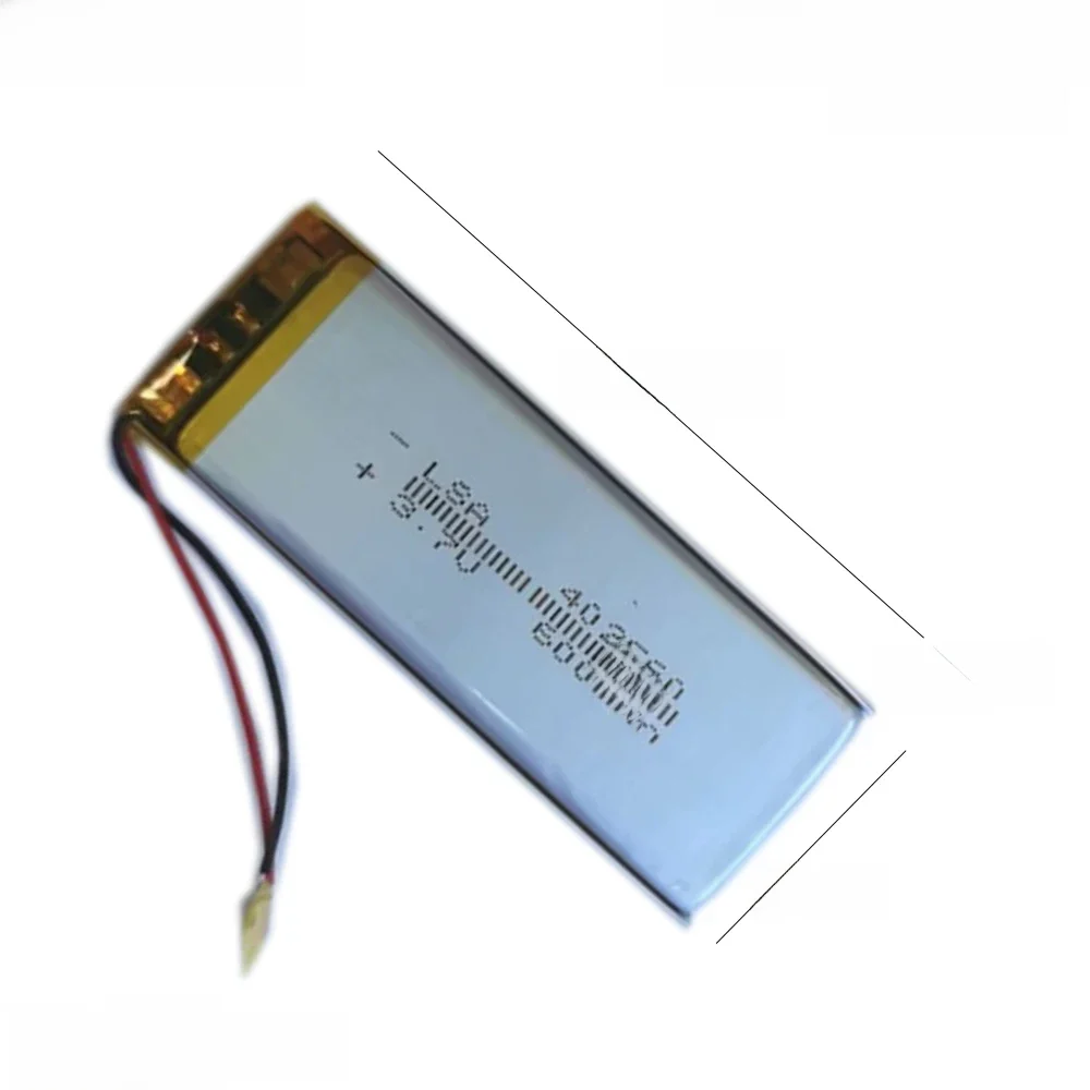 Battery cell 402560 polymer lithium battery 600mAh-3.7V For Smart wear LED lighting wardrobe light strip battery