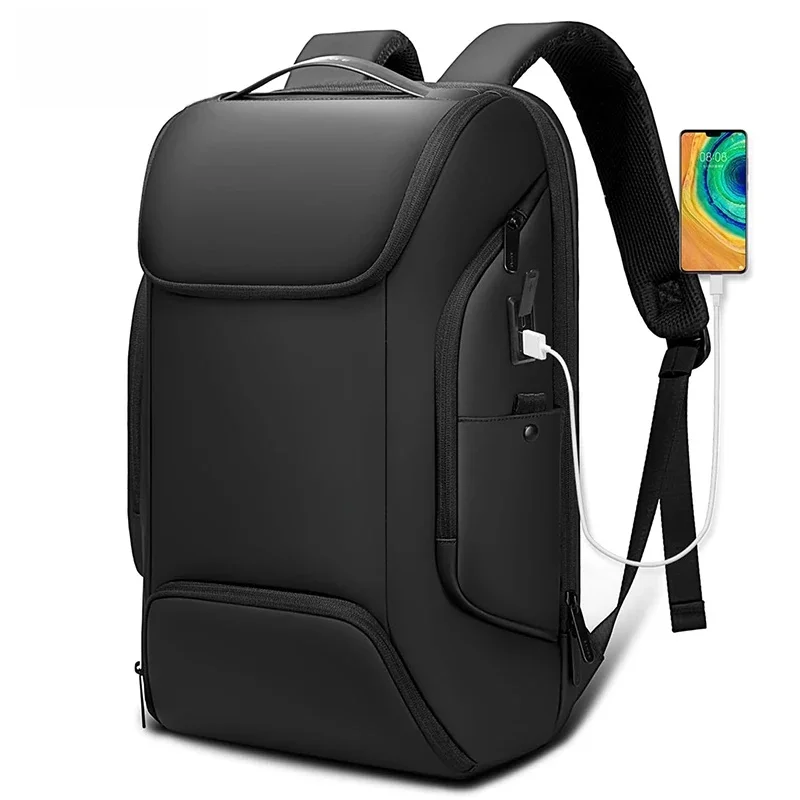 BANGE Business USB charge sacs à dos intelligents convient au sac à dos de trajet pour ordinateur portable 15.6 pouces sac de transport étanche pour hommes sacs de voyage