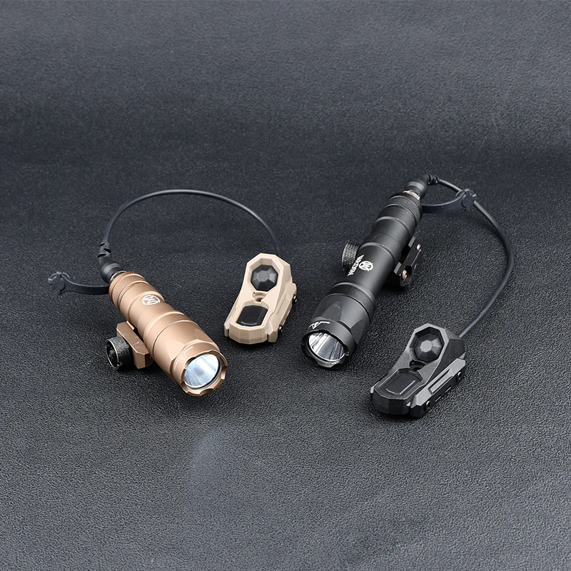 WADSN M300 M600 Tactical Flashlight With Dual Function Pressure Switch Fit M-lok Keymod 20mm Rail Hunting Airsoft Accessory