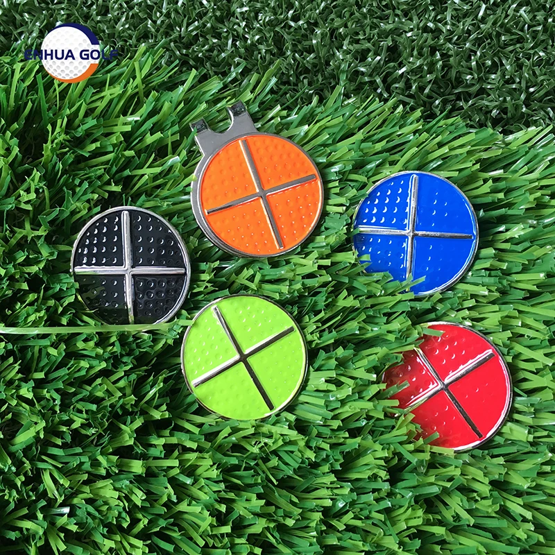 Golf Ball Mark with Golf Hat Clip Magnetic Outdoor Alloy golf marker supplies accessories