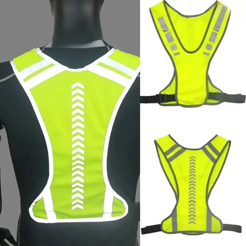 AliExpress NONE High Visibility Safety Highlight Night Motorcycle Reflective Cycling Vest Traffic Coat Night Running Working Reflective-Cloth