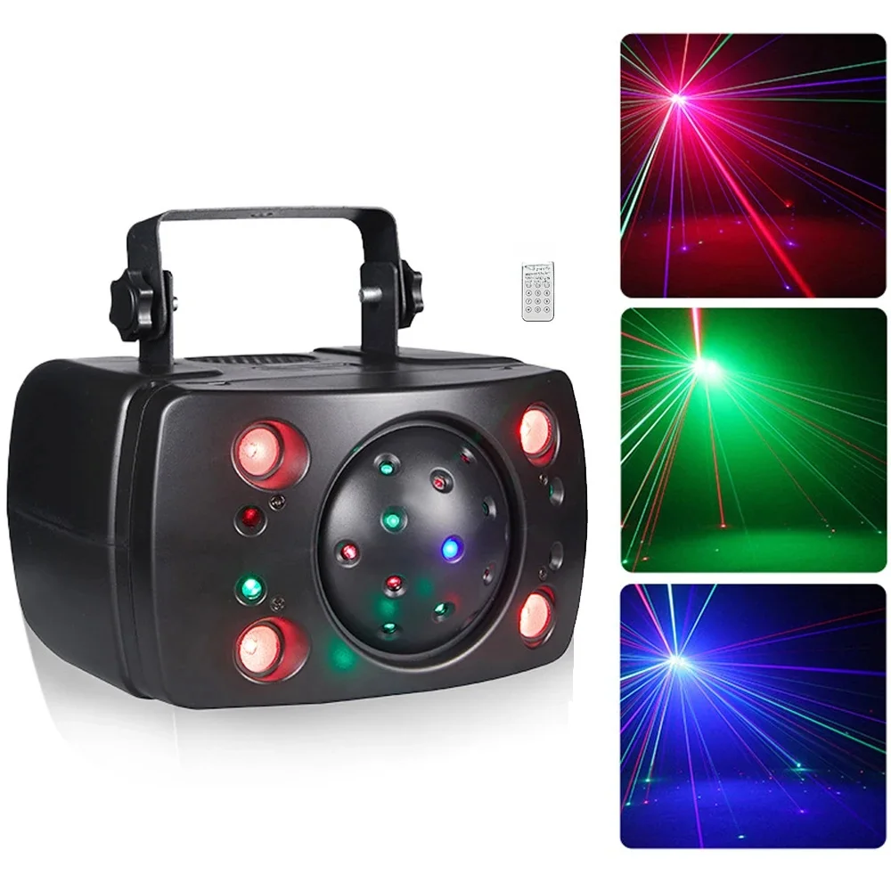 Laser Lights Stage Lights 30W RGB Matrix Butterfly Laser Light With Remote DMX LED Dyeing Lighting For Disco Party Dj Event Show