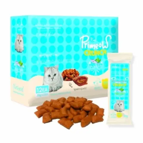 프리미요 크런치 맛있는 참치20gX12개,고양이간식,캣간식,캣크런치