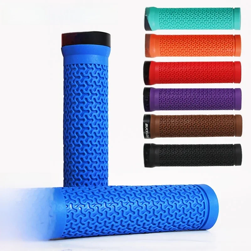 AliExpress BUCKLOS Bicycle Grips Integrated Rubber Anti-slip Mtb Handlebar Cover Lock on Mountain Bike Handle Bar Cuffs BMX Cycling Parts