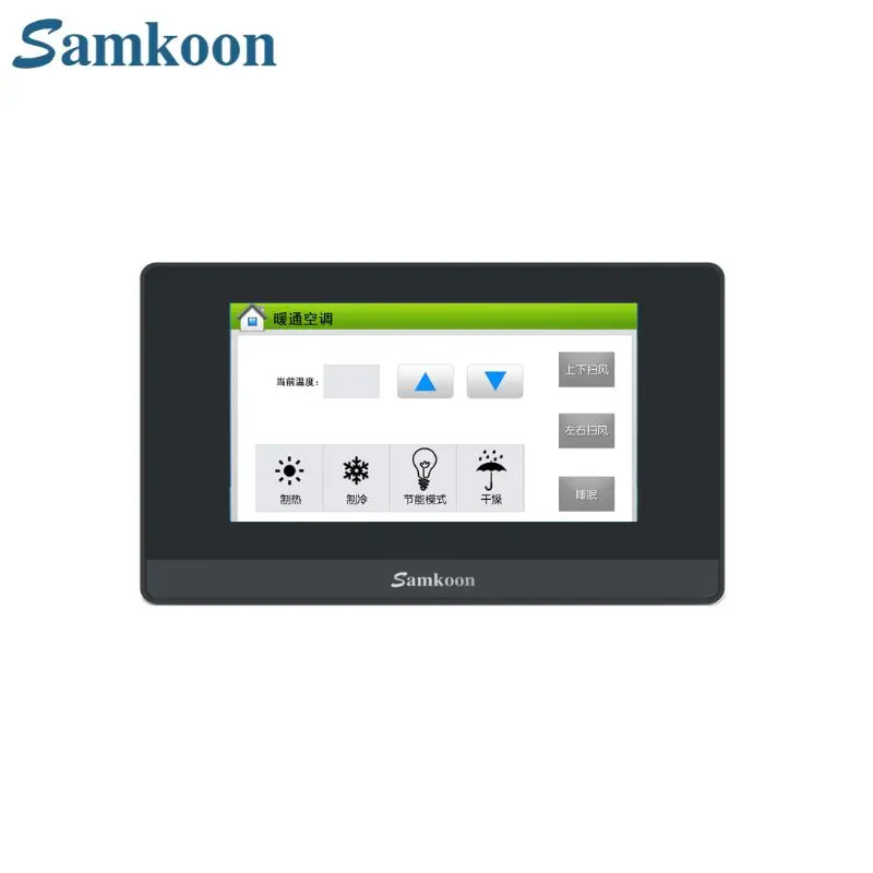 Samkoon 4.3 Inch HMI Touch Screen 480x272 IP65 RS232 RS485 RS422 Type-C USB Industrial Automation Panel Industrial Control