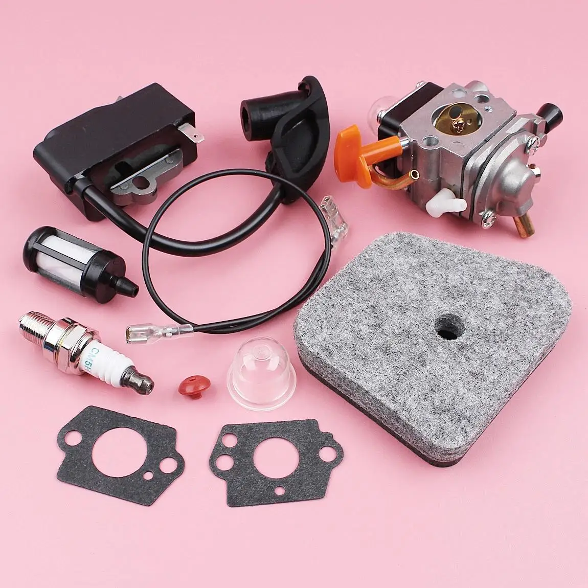 

Carburetor Ignition Coil Kit For Stihl FS87 FS90 FS100 FS110 HL100 HL90 Strimmer C1Q-S131 C1Q-S173 C1Q-S174 C1Q-S176