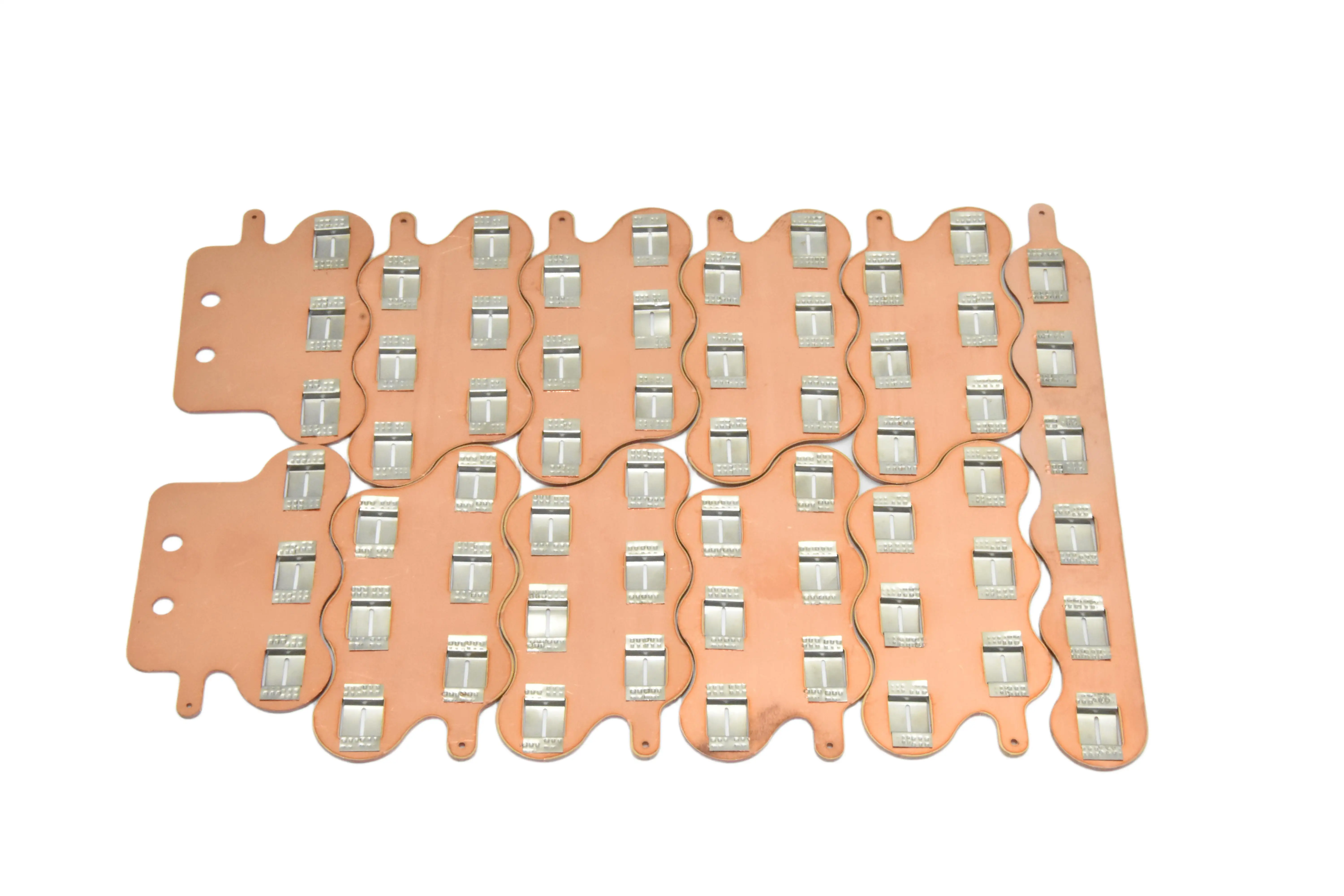 WELLGO 1SET 21700 Excellent Electrical And Thermal Conductivity 20S6P 22.7MM Pure Copper Busbar Copper Ground Electrical Busbar