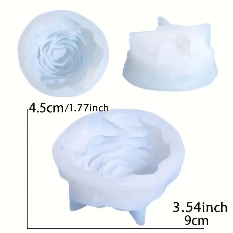 1pc Soy Wax Flower Shape Candles Making Silicone Mold for Handmade Minimalism Decorative Candles Floral Shaped images - 6