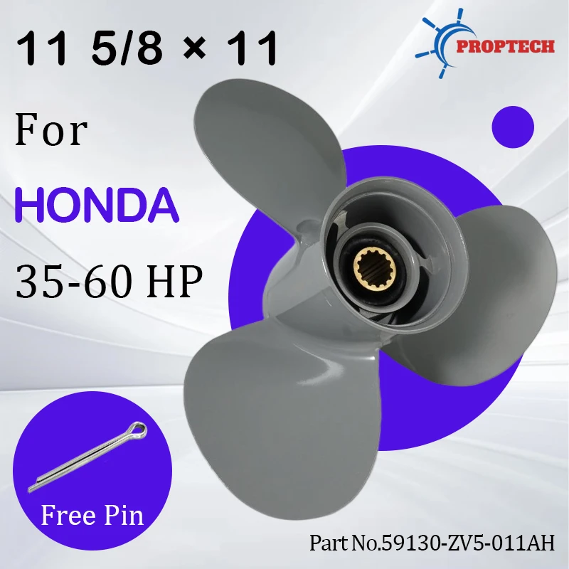 

Outboard Propeller 11 5/8x11 For Honda 35 40 45 50 60HP Boat Motor Aluminum Alloy Propeller Boat Parts Accessories